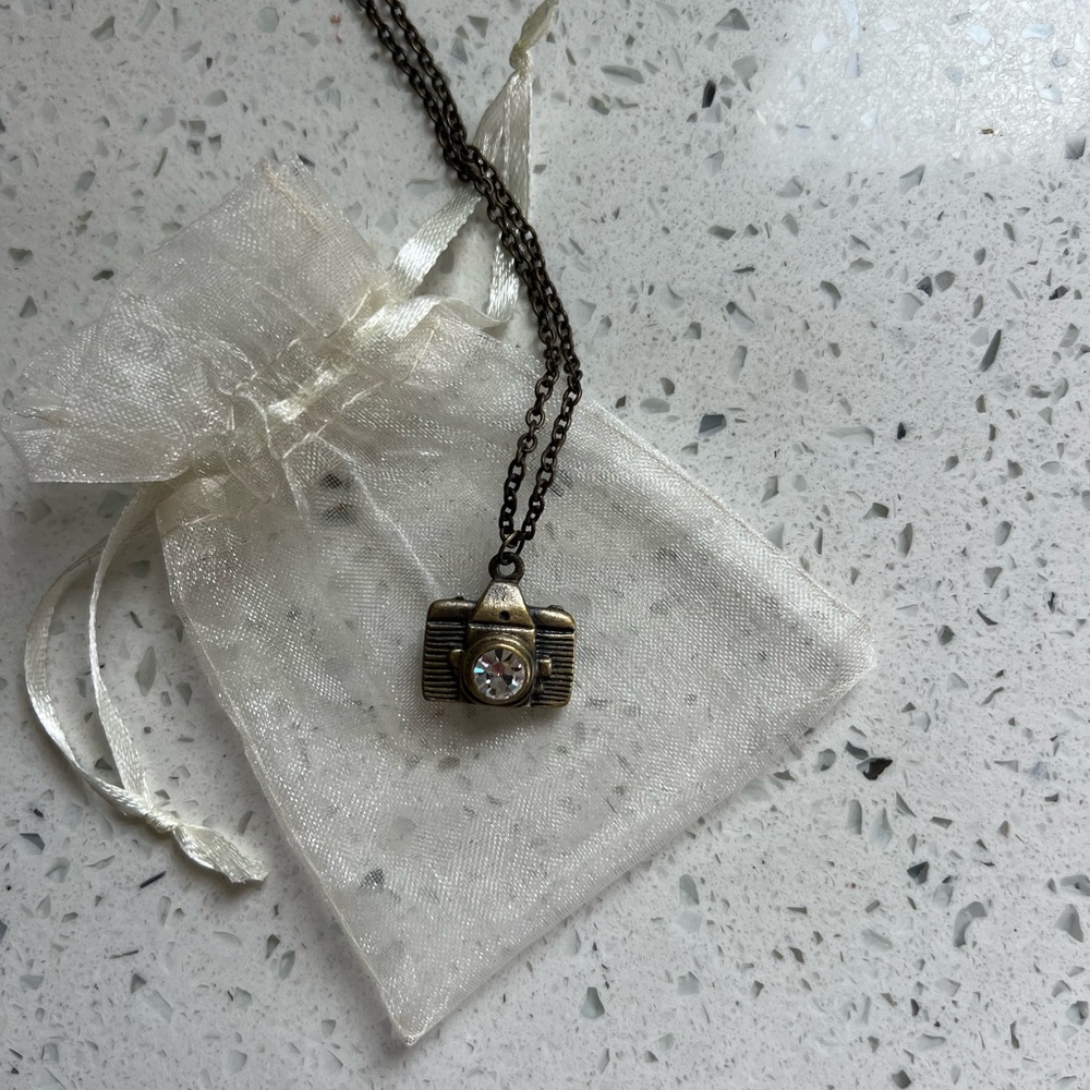 Vintage Camera Pendant Necklace